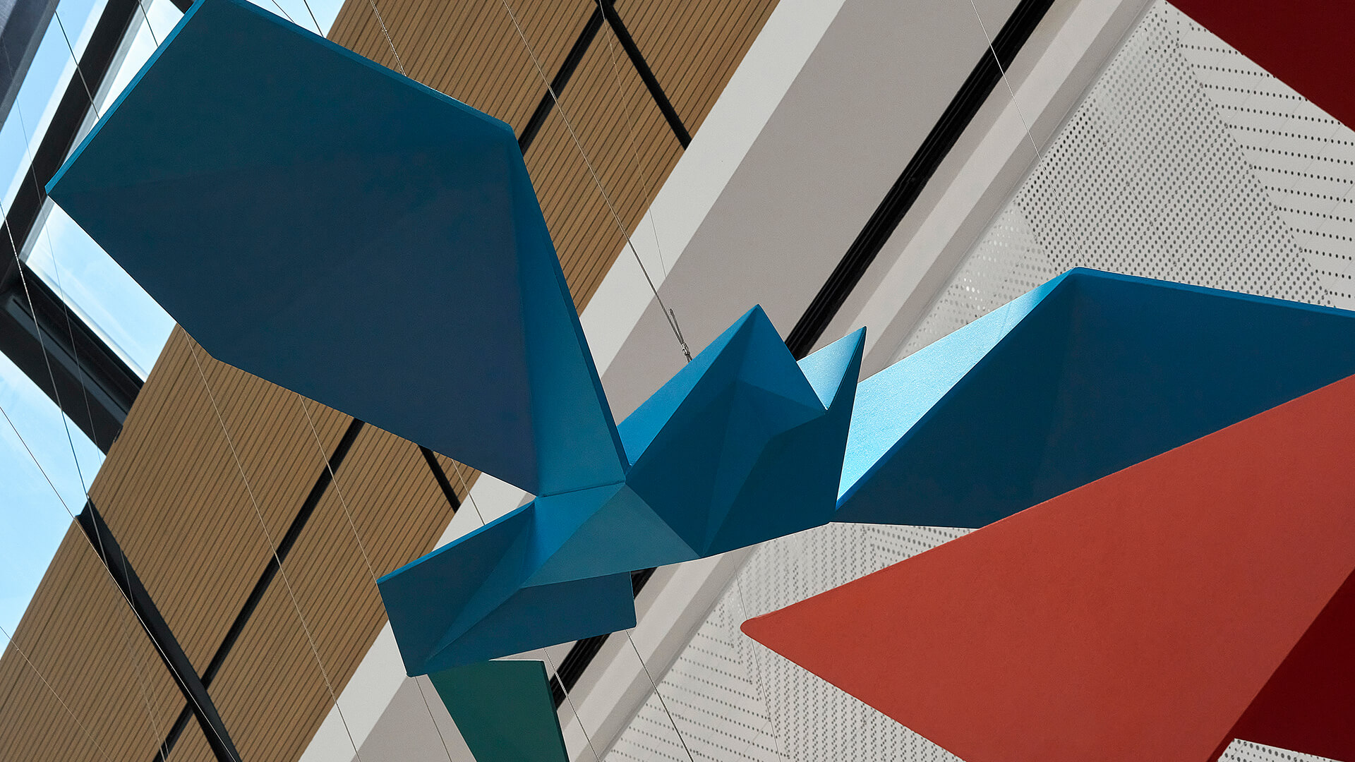a VANDAL experiential brand activation featuring a close up of giant origami birds